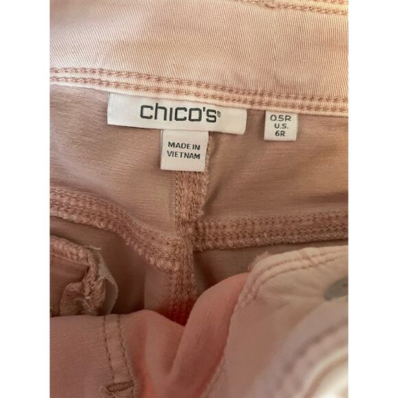 Chico's Size .5 (6 Regular) Dusty Pink Chino Pants - Picture 5 of 6